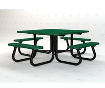 Frog Furnishings Square Picnic Table, 4 Ft. Wide, Green