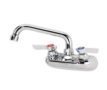 Krowne Metal 10-406L Silver Series Wall Mount Faucet with 6" Swing Spout, 4" Centers