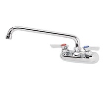 Krowne Metal 10-410L Silver Series Wall Mount Faucet with 10" Swing Spout, 4" Centers