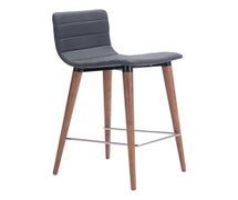 Zuo Modern 100272 Jericho Counter Chair, Gray, 2/Each