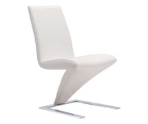 Zuo Modern 100284 Herron Dining Chair, White, 2/Each