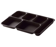 Tray 6 Compartment Co-Polymer, Deep Brown - Case Of 24