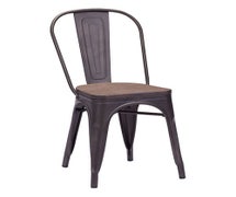 Zuo Modern 108144 Elio Dining Chair, Rustic Wood, 2/Each