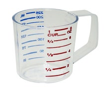 Rubbermaid FG321000CLR Measuring Pitcher, 1 Cup