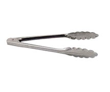 American Metalcraft HDUT975 Tongs, Utility, Stainless Steel, Extra Heavy-Weight, 10" L