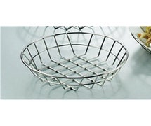American Metalcraft WISS10 Round Wire Basket, 10" Diam., Stainless Steel