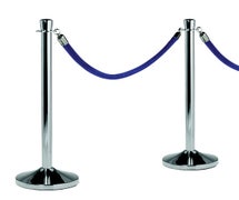 Central Restaurant RSCLC Barrier System, Polished Chrome Post, 15"Diam.x40"H