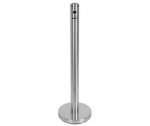 American Metalcraft SPRV1 Security Smoker Pole, 15" Diameter Base, 40" High, Stainless Steel