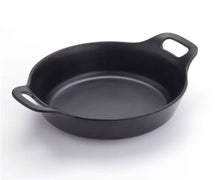 American Metalcraft MCR72 Round Casserole with Handles, Melamine, Black, 7-5/8" Diam.