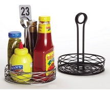 Birdnest Condiment Organizer - 6"Diam.x9-1/8"H Small Rack, Chrome