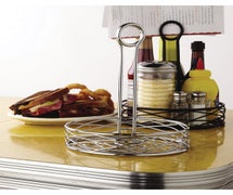 Birdnest Condiment Organizer - 7-3/4"Diam.x9-1/8"H Large Rack, Chrome