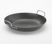 American Metalcraft - BSPP11 - Paella Pan, Black Steel, 82 Oz.