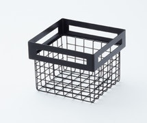 American Metalcraft - BNRB6 - Twilight Rectangular Basket, 6-7/8"L, Black Metal