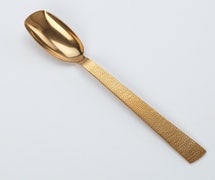 American Metalcraft - GVHSA10 - Salad Spoon, Vintage Gold, Hammered, 9-3/8" L