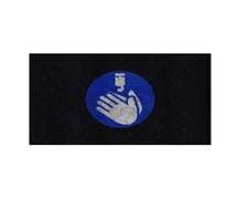 M+A Matting Hand Washing Logo Carpeted Message Mat, 3'x5'