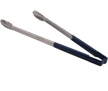 AllPoints 137-1207 - Kool-Touch Color-Coded Tongs By Vollrath 16" With Scalloped Paddle, Blue Handle
