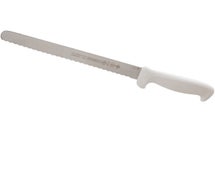 AllPoints 137-1302 - Slicing Knife By Mundial 10", White Handle, Serrated