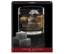 Cork Pops 00777 Nicholas Soapstone Savor Stones, Set Of 9