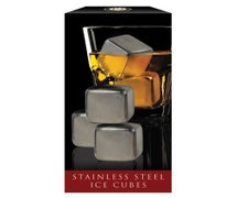 Cork Pops 00800 Stainless Steel Ice Cubes Set Of 4
