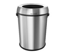 Stainless Steel Open Top Indoor Trash Can, 17 Gallon
