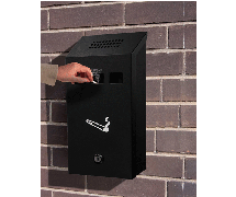 Alpine 490-03-BLK Cigarette Disposal Station