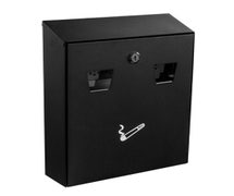 Alpine 490-01-BLK All-In-One Cigarette Disposal Station, Wall Mount