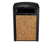 Alpine Industries 471-40-STO 40-Gallon All-Weather Trash Containers with Stone Panels