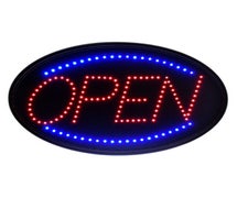 Alpine 497-02 LED Open Sign - Hanging - Flashing or Steady - 23"Wx14"H