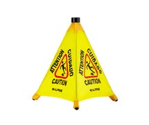 Alpine 498-20 - Pop-Up Wet Floor Safety Cone - 20" High - 3-Sided