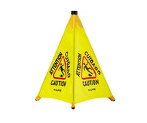 Alpine 498-30 - Pop-Up Wet Floor Safety Cone - 30" High - 3-Sided