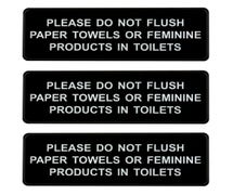 Alpine ALPSGN-B-4 Restroom Rules Sign, 3-Pack