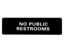 Alpine ALPSGN-29 No Public Restroom Sign