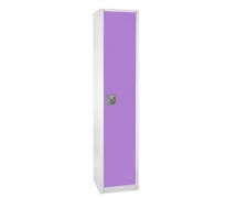 Alpine ADI629-201-PUR AdirOffice Large One-Door Locker with Two Shelves, 72"H, Purple