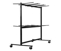 Alpine ADI690-03 Two-Tier Folding Chair Cart