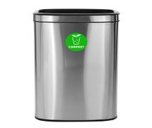 Alpine ALP470-40L-CO Slim 10.5-Gallon Open Stainless Steel Compost Container