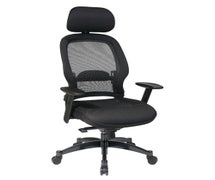 Office Star Products 25004 Professional Deluxe Black Breathable Mesh Back Chair