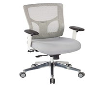 Office Star Products 95673 ProGrid White Mesh Mid Back Chair