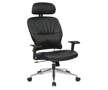 Office Star Products 32-E33P918PHL Black Bonded Leather Managers Chair