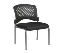 Office Star Products 8620-30 Titanium Finish Armless Visitors Chair