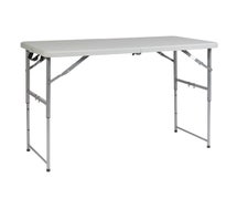 Office Star Products BT04FA 48"W Fold in Half Resin Multi Purpose Table, Height Adjustable