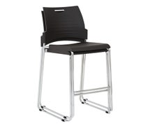 Office Star Products DC8309C2-3 Tall Black Stacking and Ganging Chair, 2/CS