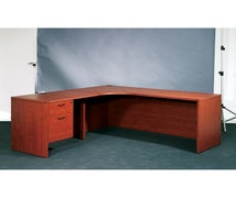 Office Star Products NAP-82L-CHY Napa Left Corner Credenza 71X36
