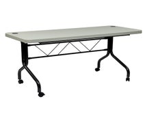 Office Star Products FT6635 5' Resin Multi Purpose Flip Table with Locking Casters