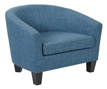 Office Star Products ETN-L37 Ethan Tub Chair in Blue Denim Fabric