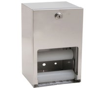 Stainless Steel Toilet Tissue Dispenser - Holds (2) Standard Rolls