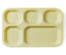 Tray 5 Compartment Co-Polymer, Tan - Case Of 24