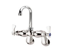 Krowne Metal  15-625L Royal Series Adjustables Wall-Mount Faucet with 3-1/2"W Gooseneck Spout