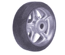 Wesco 053722 Cast Iron Center Moldon Rubber Wheel