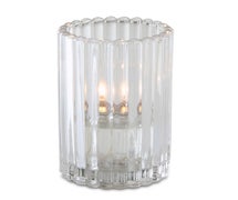 Casual Restaurant Candle Lamp 3-1/8"Diam.x5"H, Clear