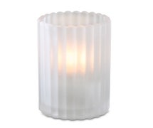 Casual Restaurant Candle Lamp 3-1/8"Diam.x5"H, Frost